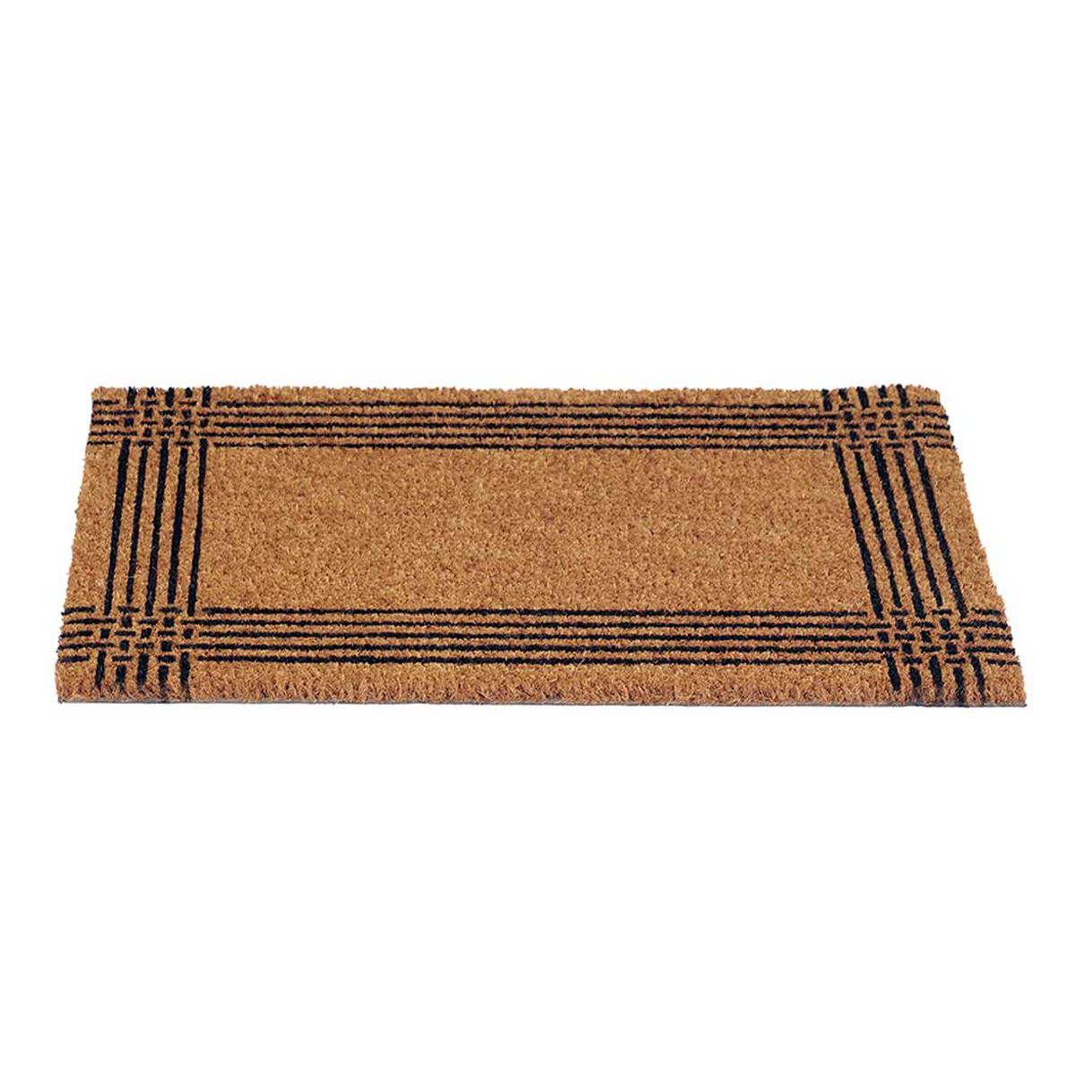 Limpiapiés Idetex Coco Border 60 x 120 cm Café