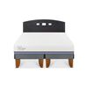Cama Europea CIC Base Dividida 2 Plazas Excellence Plus + Respaldo Gales Negro