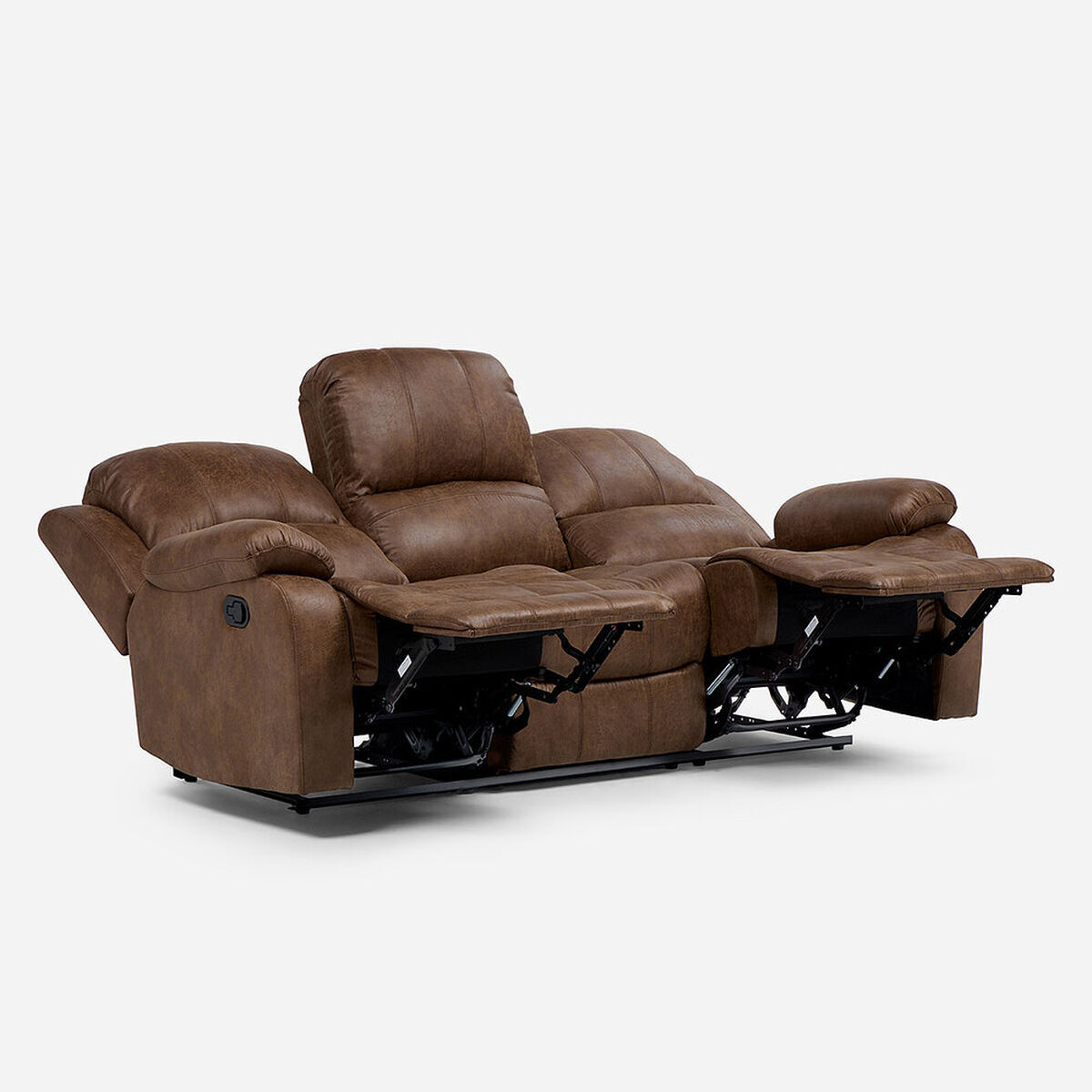 Sofá Reclinable Rosen Umbria 3 Cuerpos Tabaco