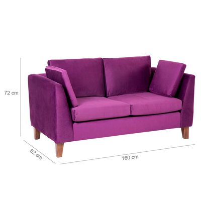 Imagen 2 del producto Sofá Barra Design Estocolmo 2 Cuerpos Morado