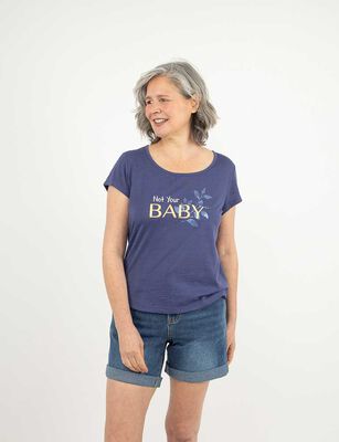 Imagen 1 del producto Polera Con Estampado Manga Corta Mujer Portman Club Azul, Beige, Coral, Crudo, Negro