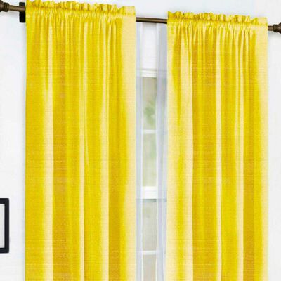 Imagen 2 del producto Combo Cortinas Doral Agatha 220 x 140 cm Mostaza