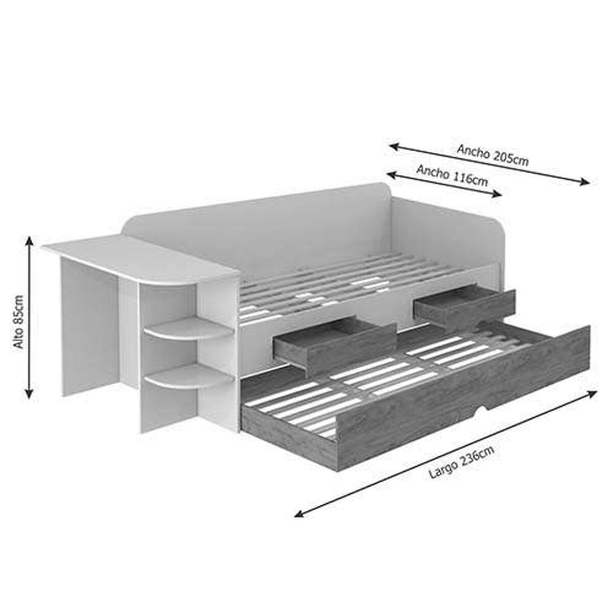 Cama Sofá Decocasa 1,5 Plazas Helena