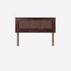 Cama Europea Rosen Base Dividida 2 Plazas Indie + Respaldo Rachel