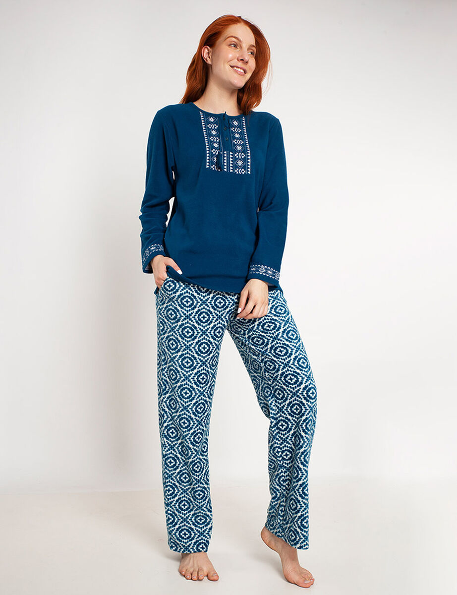 Pijama Polar Mujer Lady Genny Pijama Pijama Polar Con Capucha Lady
