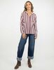 Blusa Rayas Manga Larga Mujer Portman Club