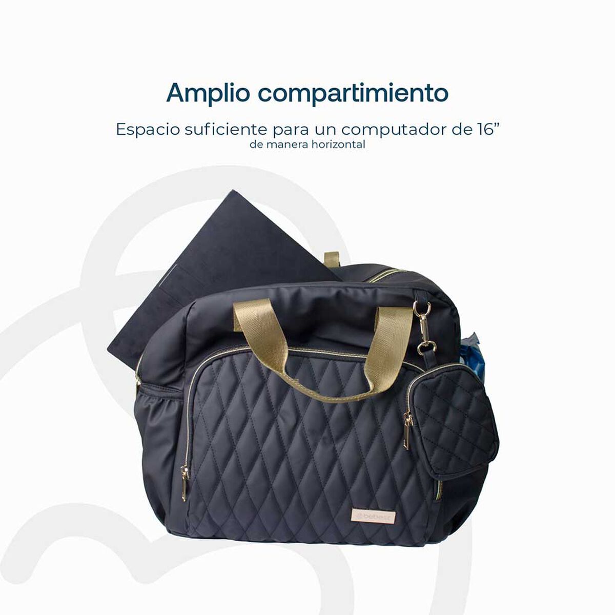 Mochila Maternal&nbsp;Pa&ntilde;alera Black Gold Bebesit