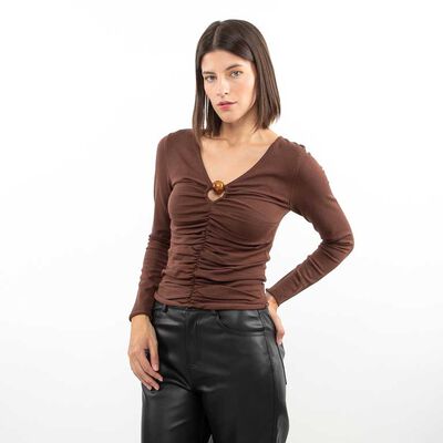 Polera Manga Larga Mujer Zibel