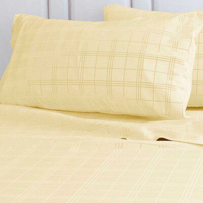 Imagen 1 del producto Juego de Sábanas Doral 1,5 Plazas Embossed Crudo