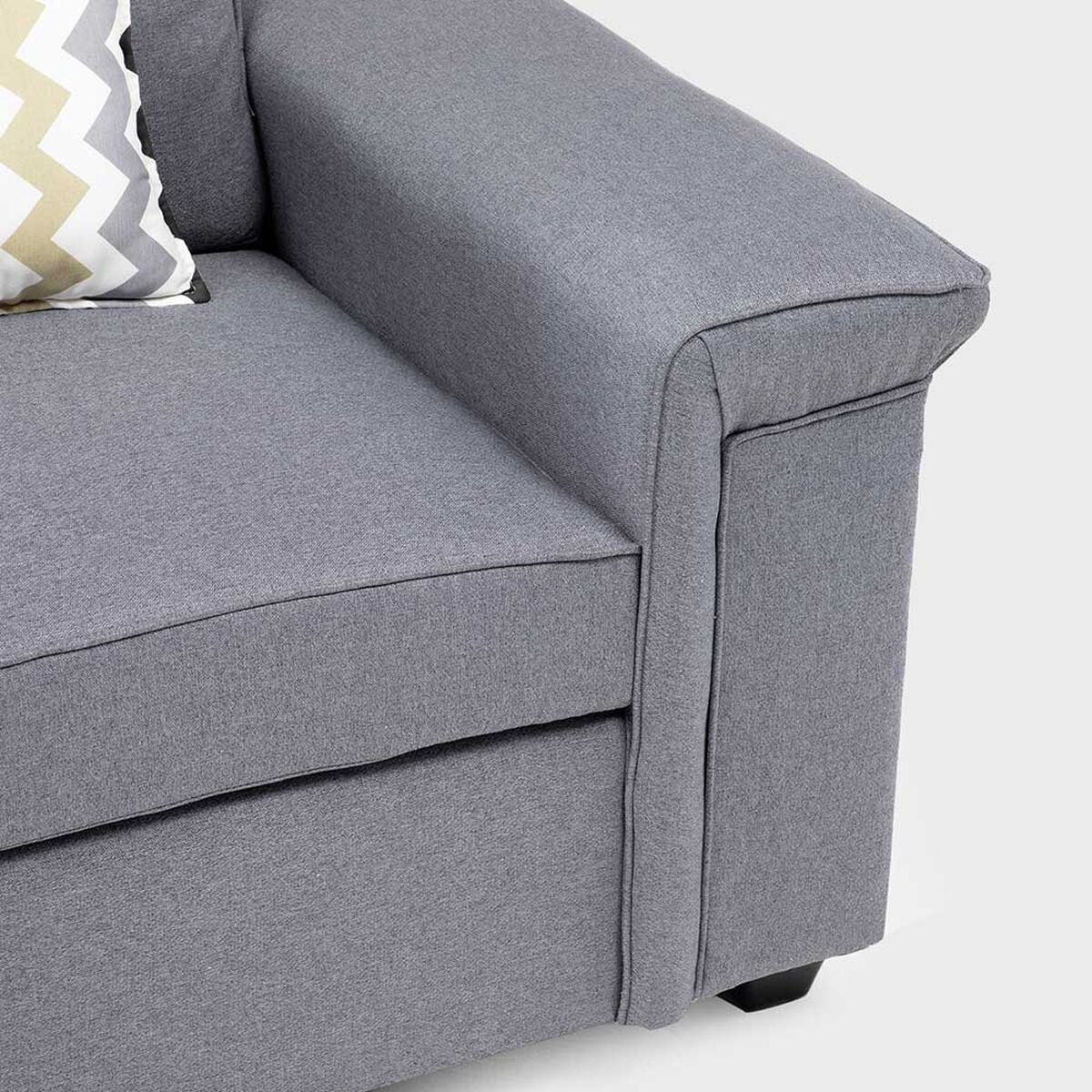 Juegos de Living Mons Sicilia Sofá 2 Cuerpos + Dos Sillones 1 Cuerpo Gris
