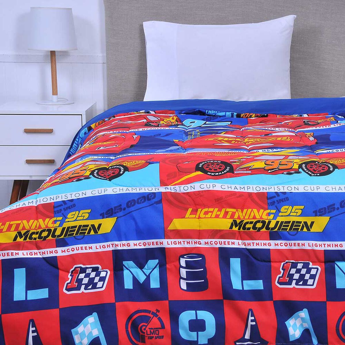 Plumón Estampado Disney 1,5 Plazas Cars Legend
