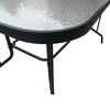 Juego de Comedor Terraza Casanova 6 Sillas Negro