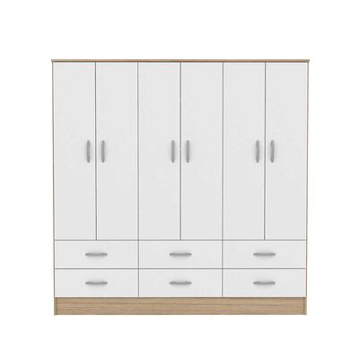 Clóset CIC Maipo Olmo Blanco 6 Puertas 6 Cajones