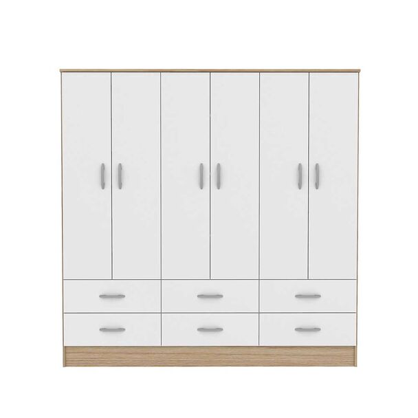 Clóset CIC Maipo Olmo Blanco 6 Puertas 6 Cajones