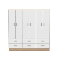 Clóset CIC Maipo Olmo Blanco 6 Puertas 6 Cajones