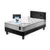 Cama Europea Latam Home 1,5 Plazas Cannon Negro