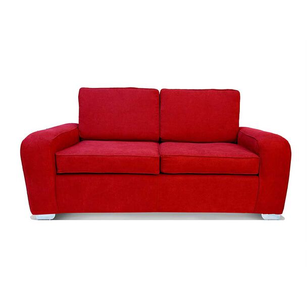 Sofá Elegant Detail Boston 3 Cuerpos Tela Rojo