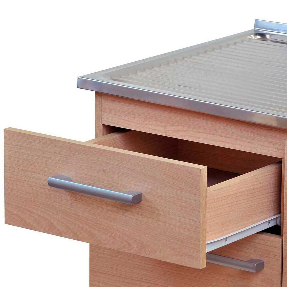 Mueble de Cocina Mobikit Kit 120 Izquierdo Beige 1 Cajones 3 Puertas