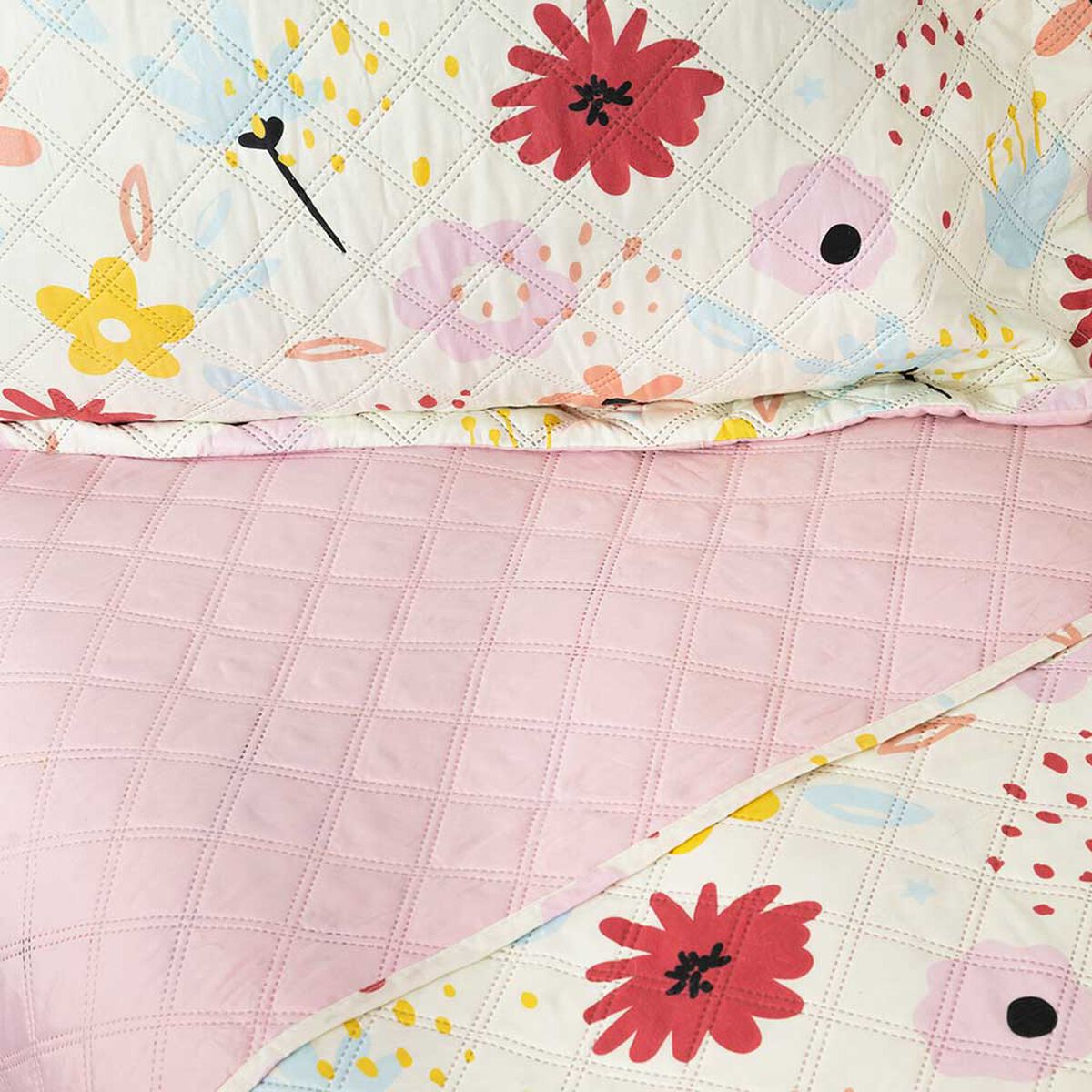 Cubrecama Infantil Estampado Casanova Kids 1,5 Plazas Floral