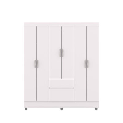 Imagen 2 del producto Clóset Vekkahome Americano 6 Puertas 2 Cajones Blanco
