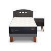 Cama Europea CIC 1,5 Plazas Premium + Respaldo + Velador Gales