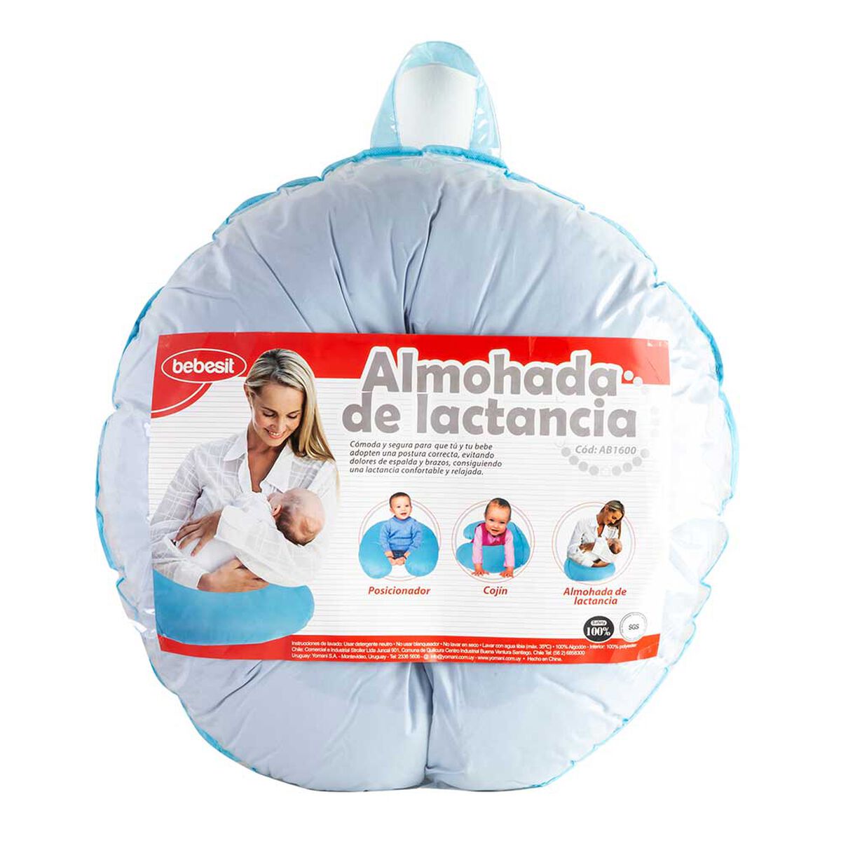 Almohada Lactancia Celeste Bebesit