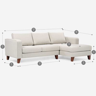 Imagen 2 del producto Sofá Seccional Rosen Parma 3 cuerpos Natural