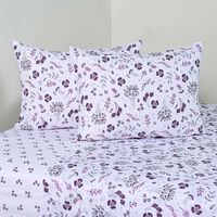 Juego de Sábanas American Family 2 Plazas 144 Hilos Adel Lila