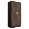 Combo Archivador 4 Cajones + Biblioteca 2 Puertas TuHome Home Office Negro Soft-Coñac