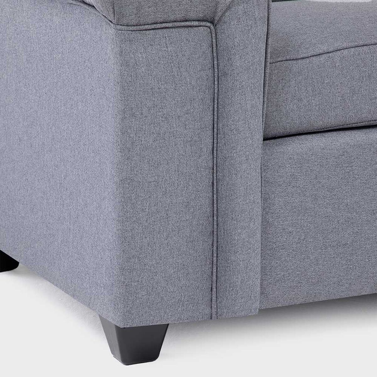 Juegos de Living Mons Sicilia Sofá 2 Cuerpos + Dos Sillones 1 Cuerpo Gris