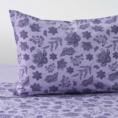 Imagen 2 del producto Juego de Sábanas American Family 1,5 Plazas Lavande 144 Hilos Morado