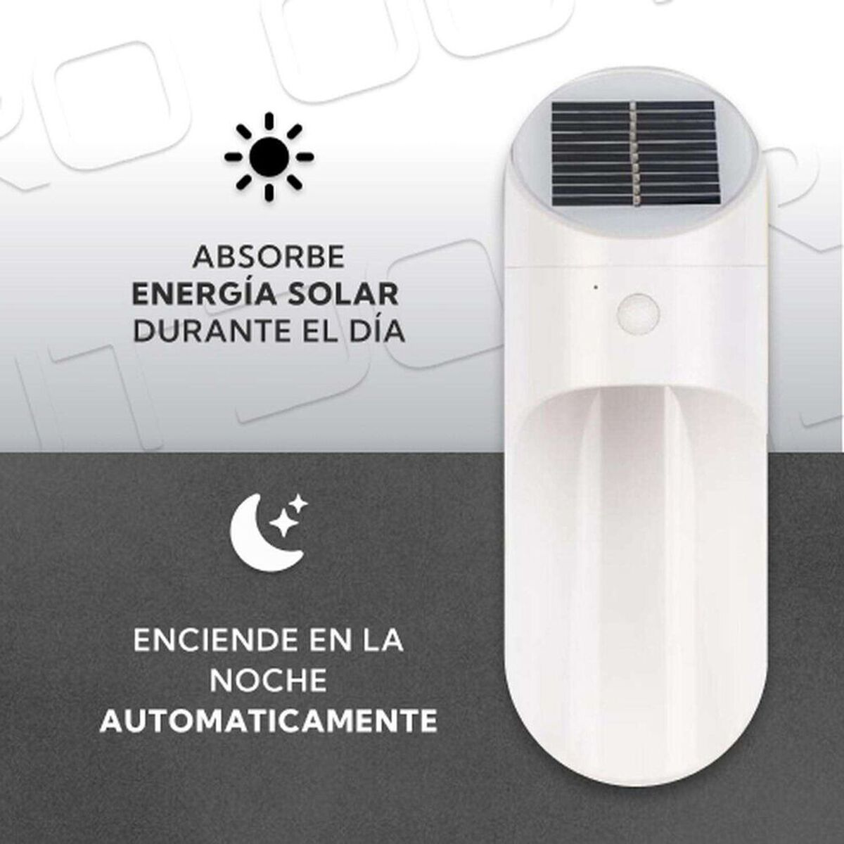 Aplique Led Solar Para Exterior Blanco Pro Outdoor