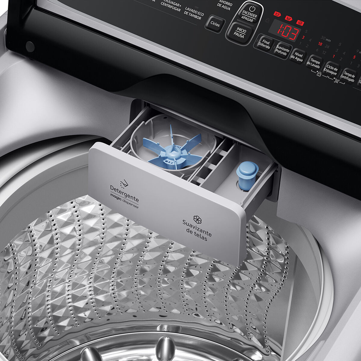Lavadora Automática Samsung WA19T6260BYZS 19 kg.
