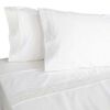 Juego de Sábanas Illusions 180 Hilos King Broderie Blanco