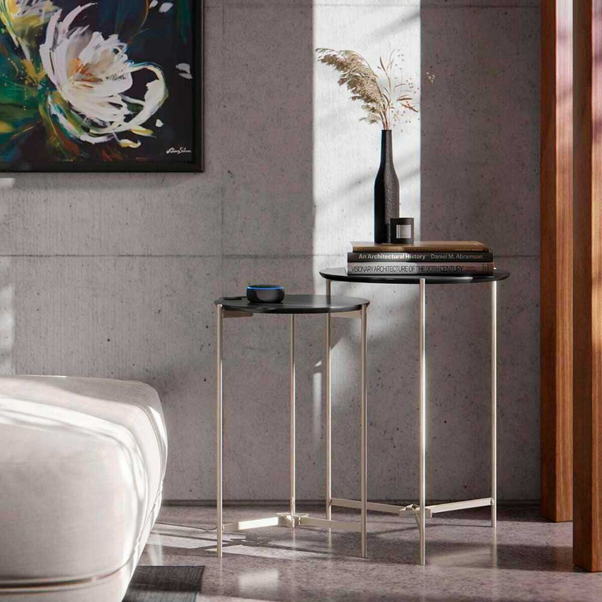 Set 2 Mesas Lateral Onessta Prisma Negro