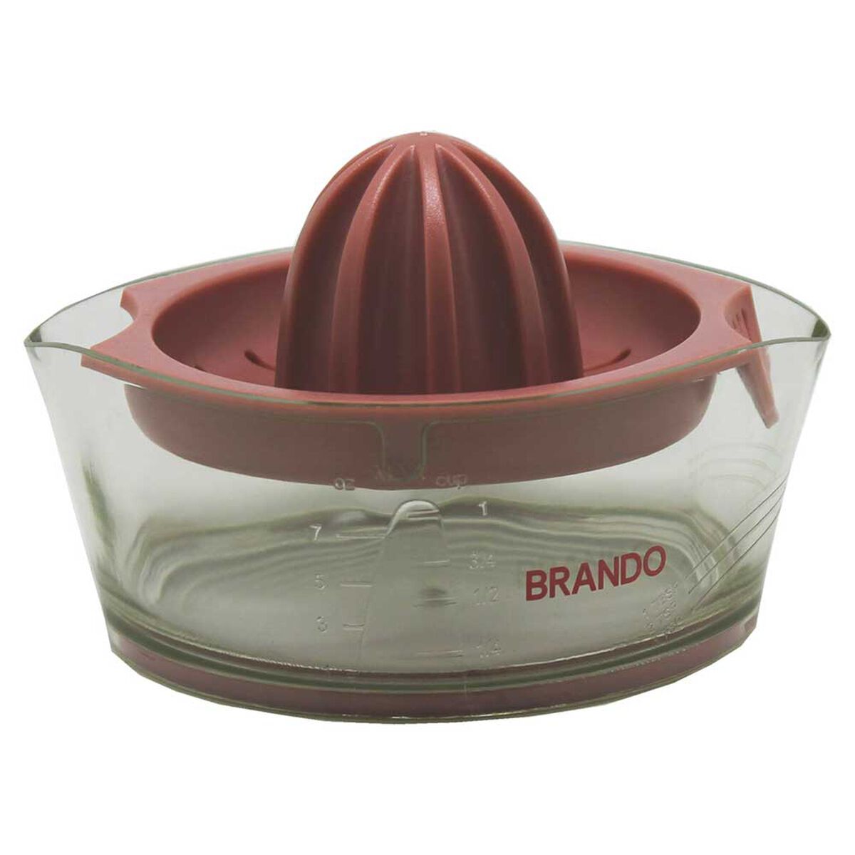 Exprimidor Saca Jugo Plástico Brando Manual Rosado