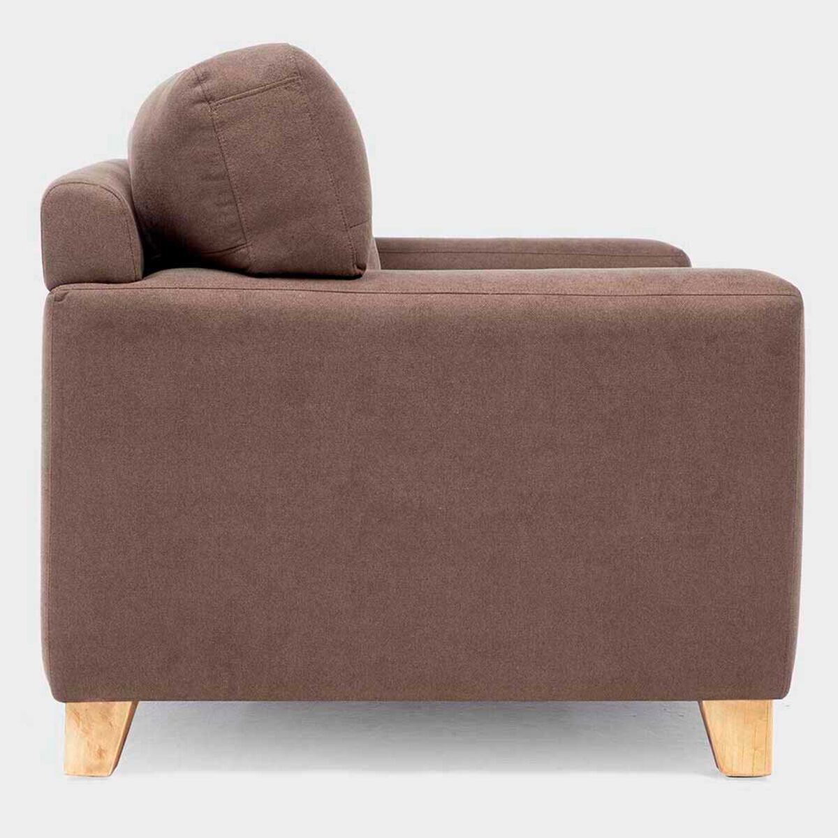 Sof&aacute; Almore Niza Tela 2 Cuerpos Caf&eacute;