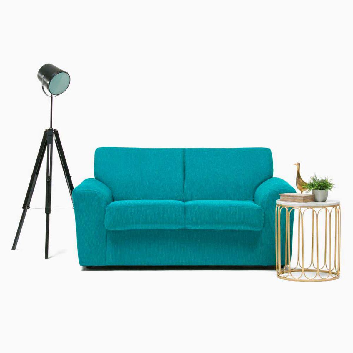 Sof&aacute; Cabsur Milan 2 Cuerpos Chenille Turquesa