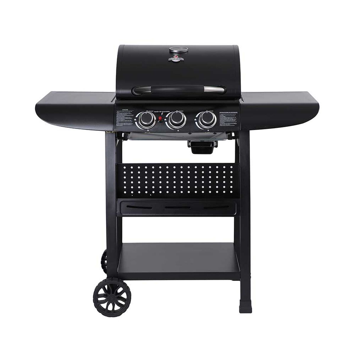 Parrilla a Gas American Grill 3 Quemadores Kansas Black