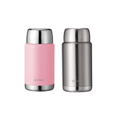 Pack 2 Termos Comida Insulado Simplit Rosado y Gris