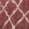 Alfombra Dib Shaggy Design 180 x 275 cm Rosa