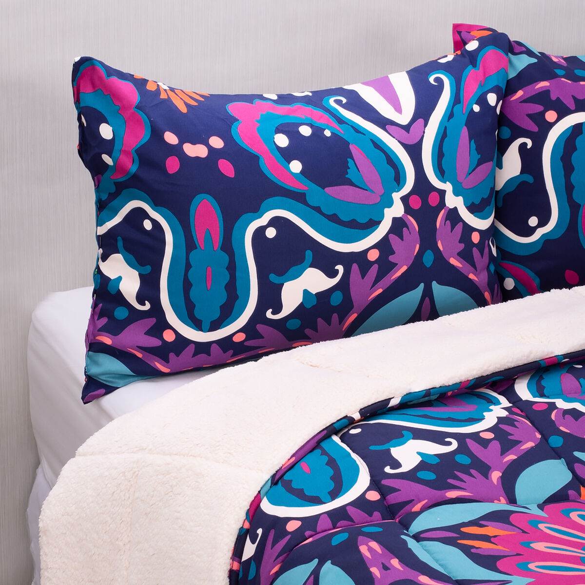 Plumón Polywool  Estampado 2 Plazas