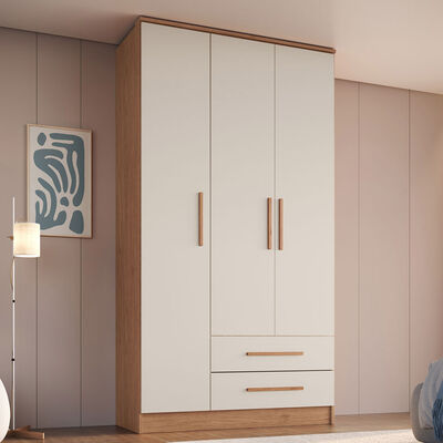 Closet Vekkahome Americano 3 Puertas 2 Cajones Beige