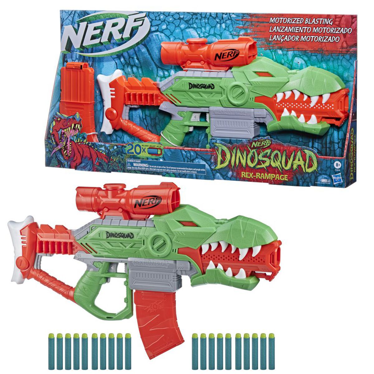Lanzador Nerf DinoSquad Rex-Rampage