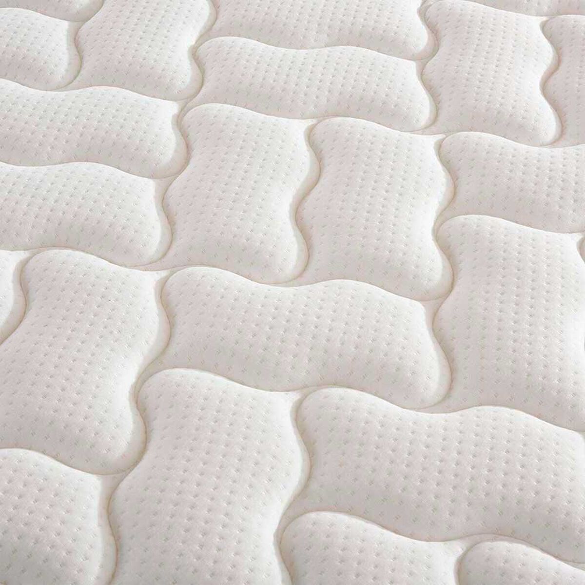 Cama Europea CIC Base Dividida 2 Plazas Anatomic + Respaldo + 2 Veladores Espresso