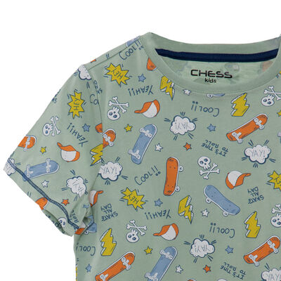 Imagen 2 del producto Pijama de Algodón Niño Cutback Menta