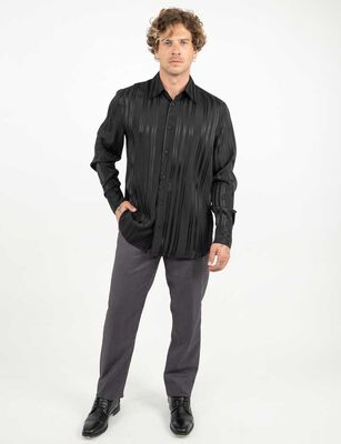 Imagen 2 del producto Camisa Manga Larga Hombre Zibel Negro