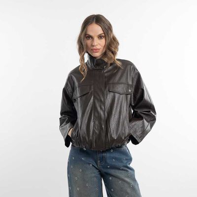 SOVIET Chaqueta Ecocuero Mujer Soviet
