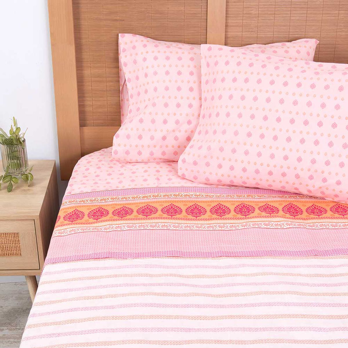 Juego de Sábanas Estampado Mashini 144 Hilos King Caico