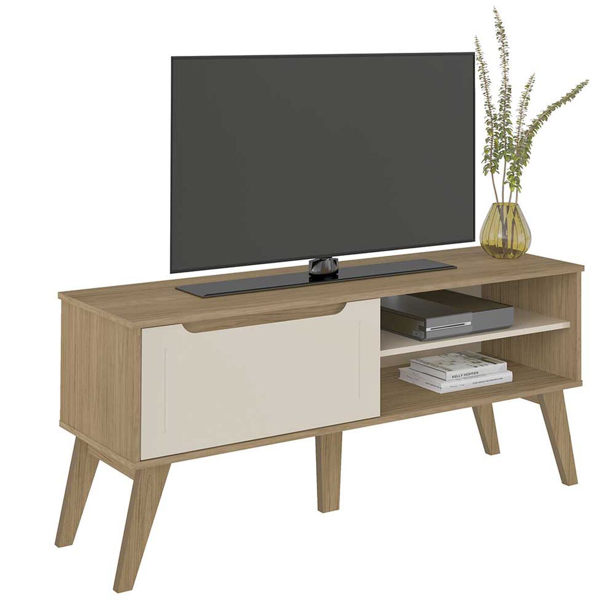 Rack TV Exit Lotus II Hasta 60" Roble Beige